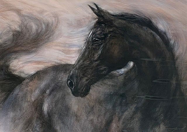 Gary Benfield - Black horse, Lightening